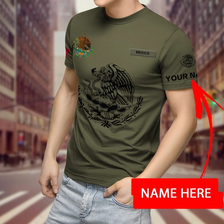 Mexican flag custom personalized 3d shirt hoodie 4
