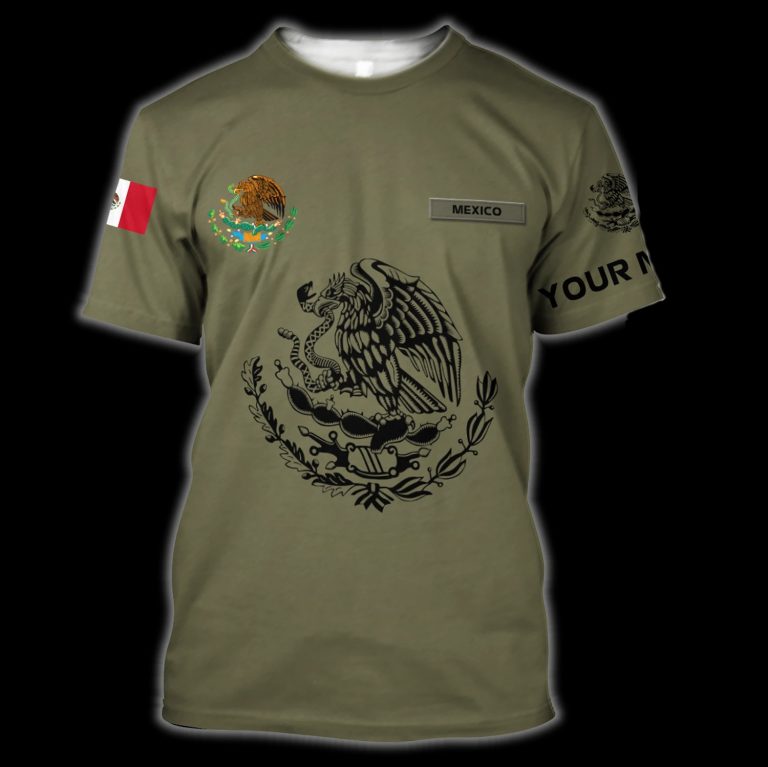 Mexican flag custom personalized 3d shirt hoodie 7