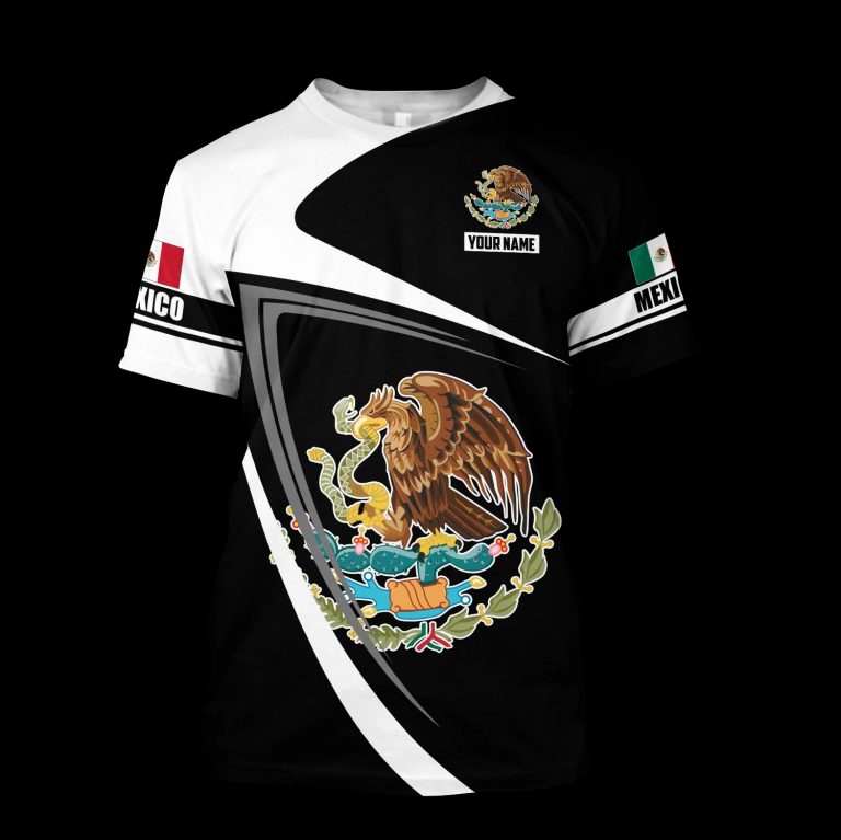 Mexico black white Mexican flag custom personalized 3d shirt, hoodie (3) Mexico black white Mexican flag custom personalized 3d shirt hoodie 3