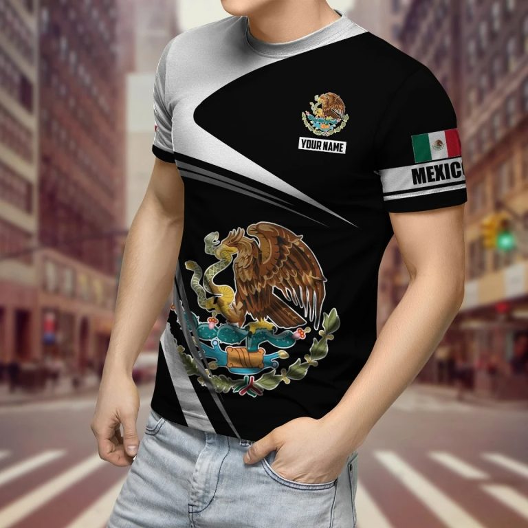 Mexico black white Mexican flag custom personalized 3d shirt, hoodie (5) Mexico black white Mexican flag custom personalized 3d shirt hoodie 5