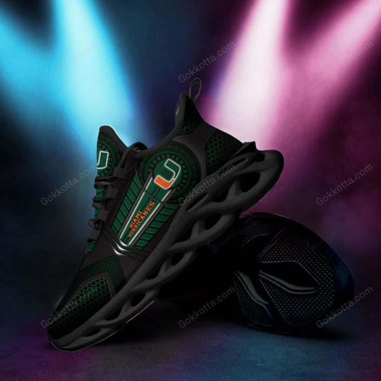 Miami Hurricanes football max soul shoes 1