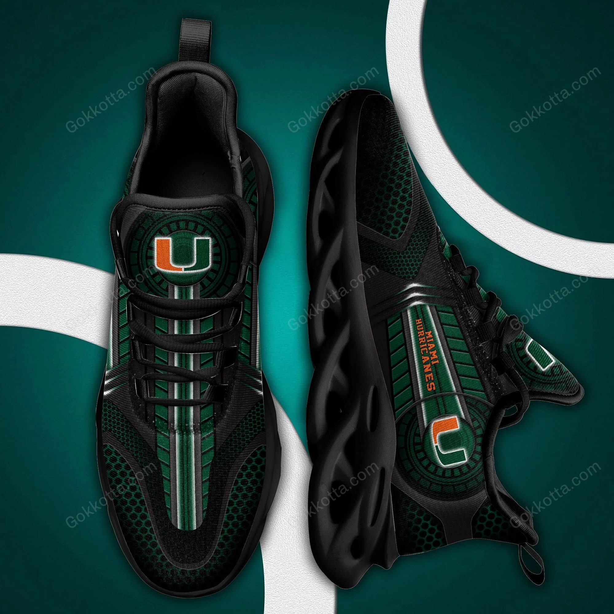 Miami Hurricanes football max soul shoes 2