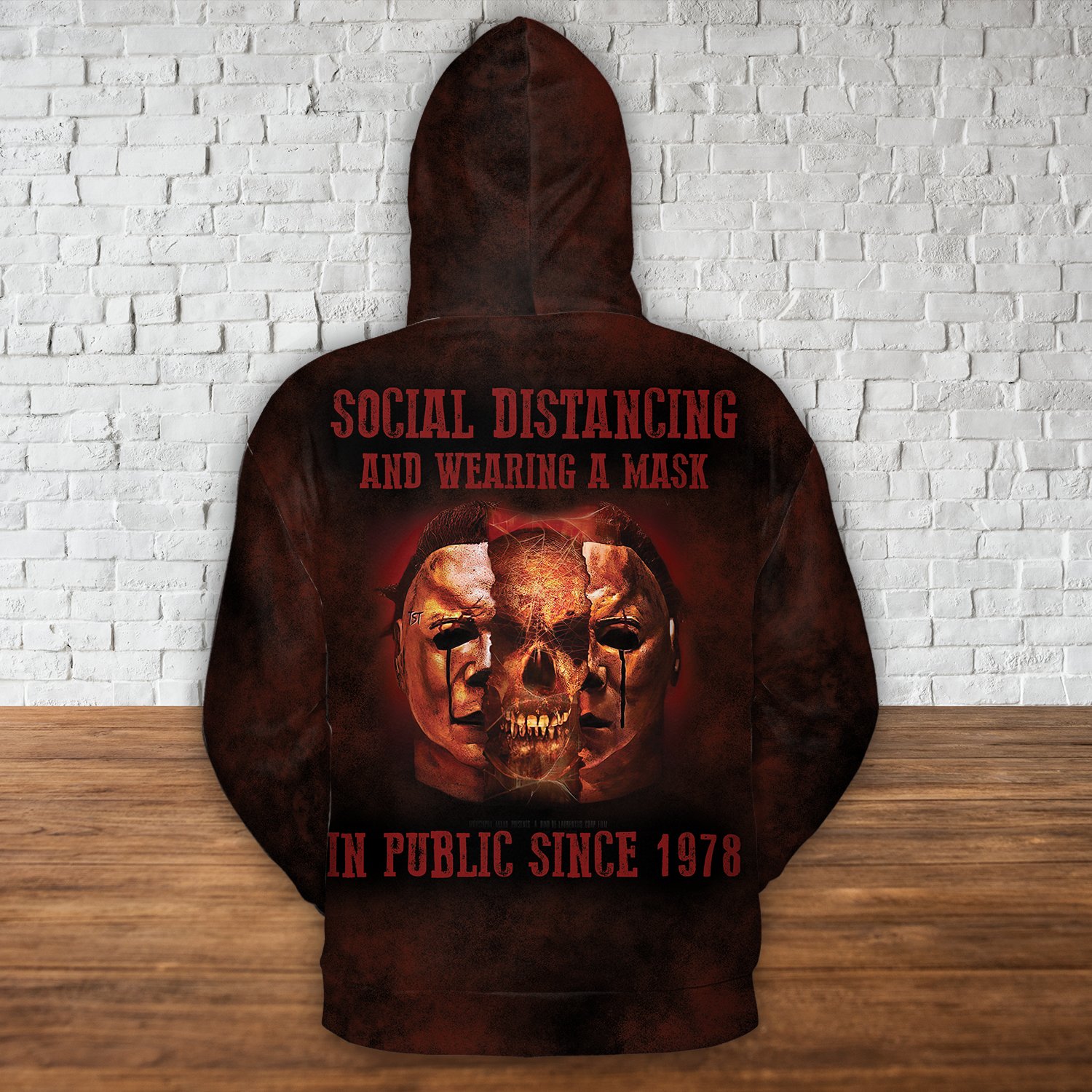 Michael Myers Social Distancing And Wear A Mask In Public Since 1978 3d all over print hoodie 3 Michael Myers Social Distancing And Wear A Mask In Public Since 1978 3d all over print hoodie1