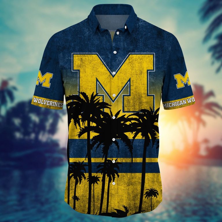 Michigan Wolverines Hawaiian shirt 1