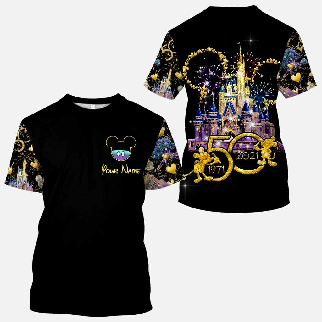 Mickey Mouse 50th Anniversary Magic Kingdom custom name 3d shirt hoodie 3