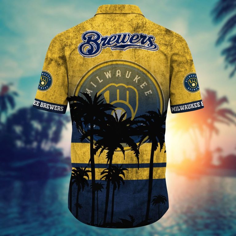 Milwaukee Brewers Tropical Hawaiian Shirt (2) Milwaukee Brewers tropical hawaiian shirt 2