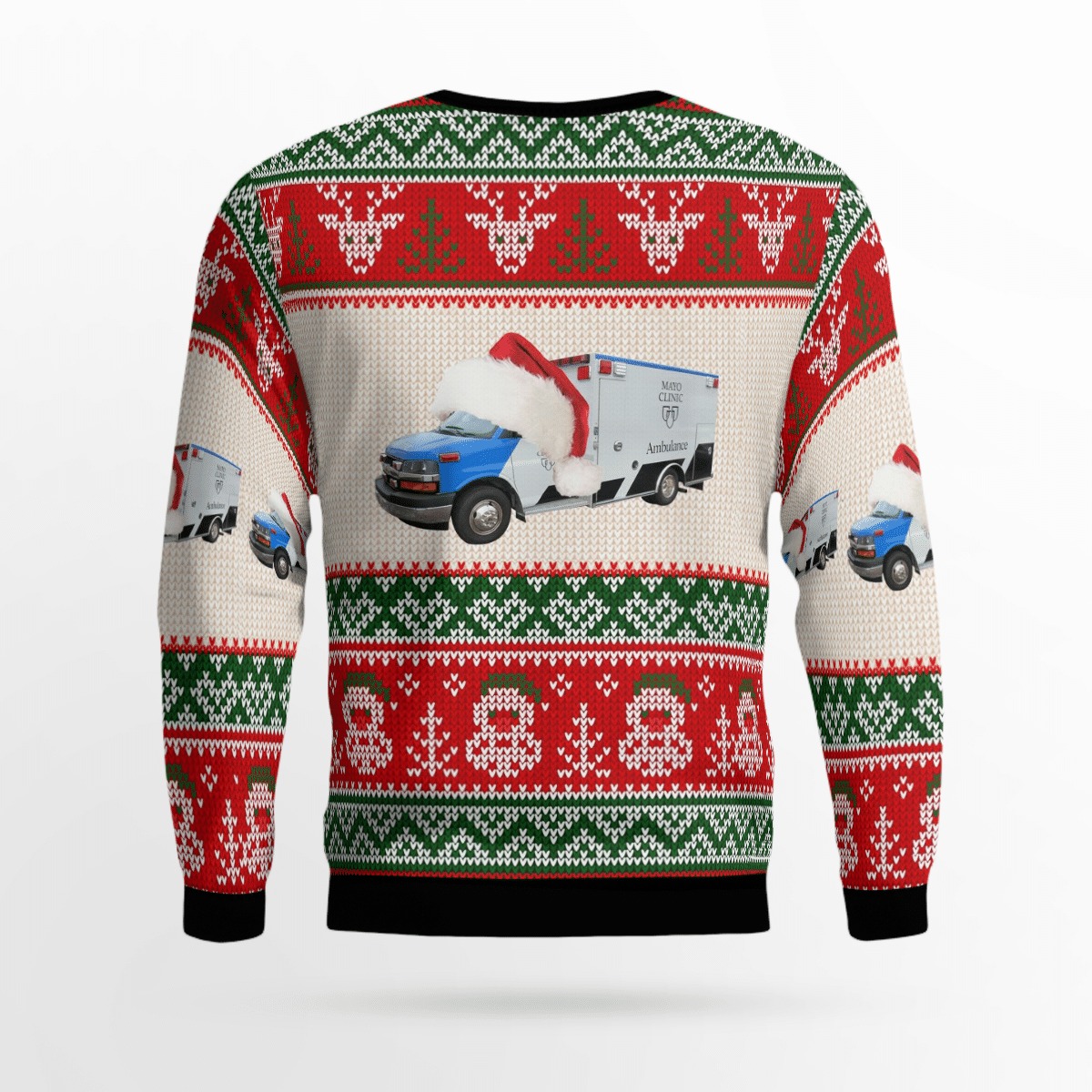 Minnesota Mayo Clinic Ambulance Christmas sweater, sweatshirt 3 Minnesota Mayo Clinic Ambulance Christmas sweater sweatshirt 2