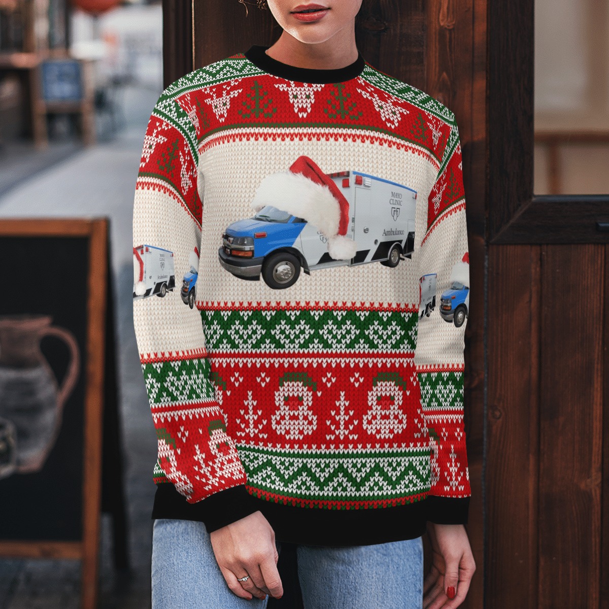 Minnesota Mayo Clinic Ambulance Christmas sweater, sweatshirt 13 Minnesota Mayo Clinic Ambulance Christmas sweater sweatshirt 4