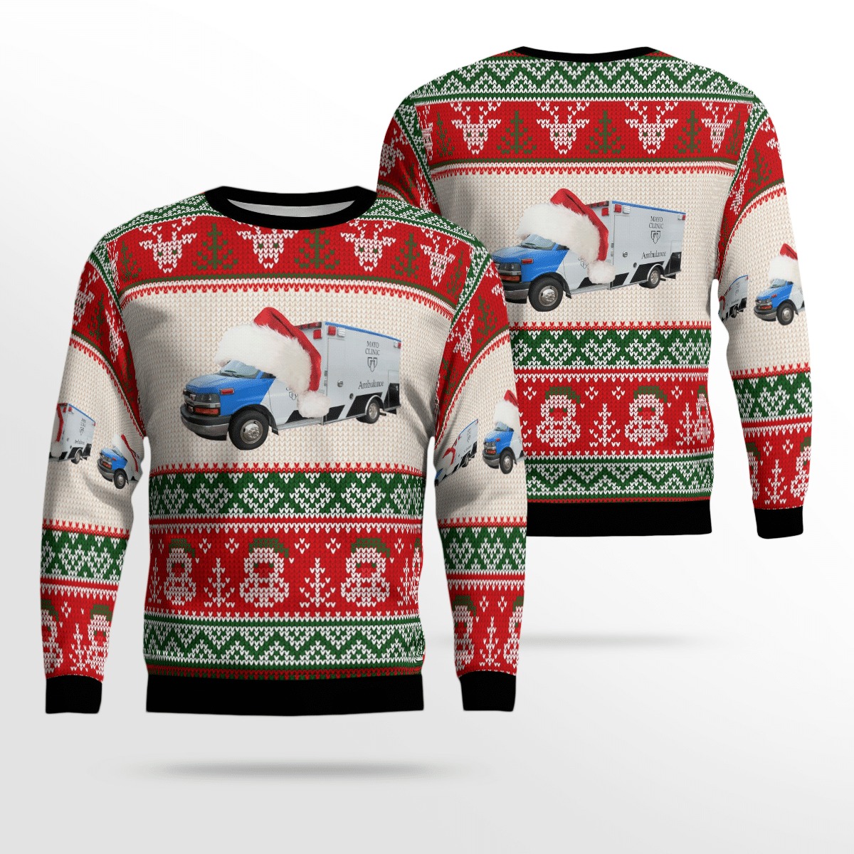 Minnesota Mayo Clinic Ambulance Christmas sweater, sweatshirt 6 Minnesota Mayo Clinic Ambulance Christmas sweater sweatshirt