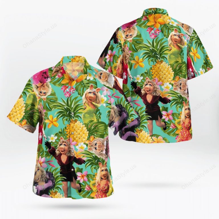 Miss Piggy pineapple tropical hawaiian shirt 1 Miss Piggy pineapple tropical hawaiian shirt 1