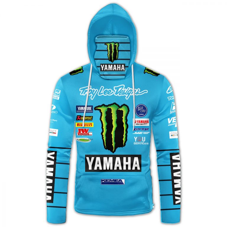Monster Energy Yamaha Factory Racing custom name and number 3d hoodie mask Monster Energy Yamaha Factory Racing custom name and number 3d hoodie mask