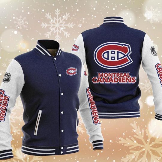 Montreal Canadiens Varsity Baseball Jacket1
