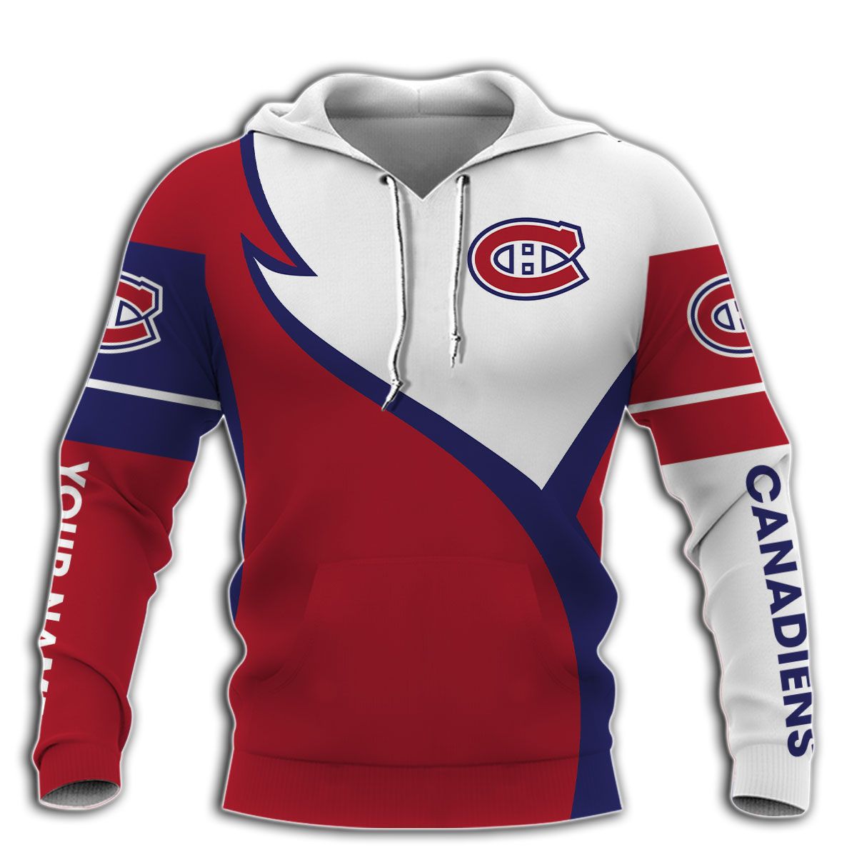 Montreal Canadiens logo custom personalized name 3d shirt hoodie 2