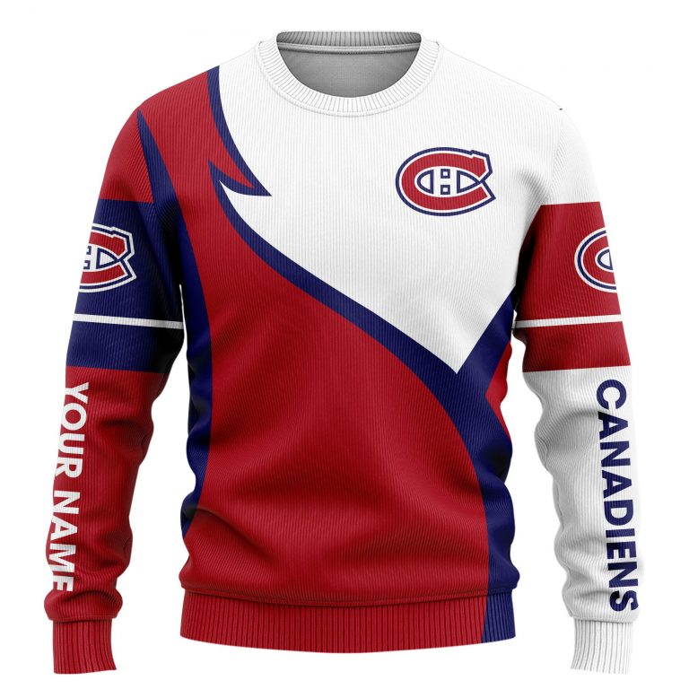 Montreal Canadiens logo custom personalized name 3d shirt, hoodie 3 Montreal Canadiens logo custom personalized name 3d shirt hoodie 3