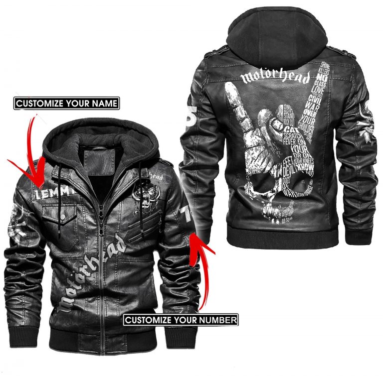 Motorhead Skull custom leather jacket 1