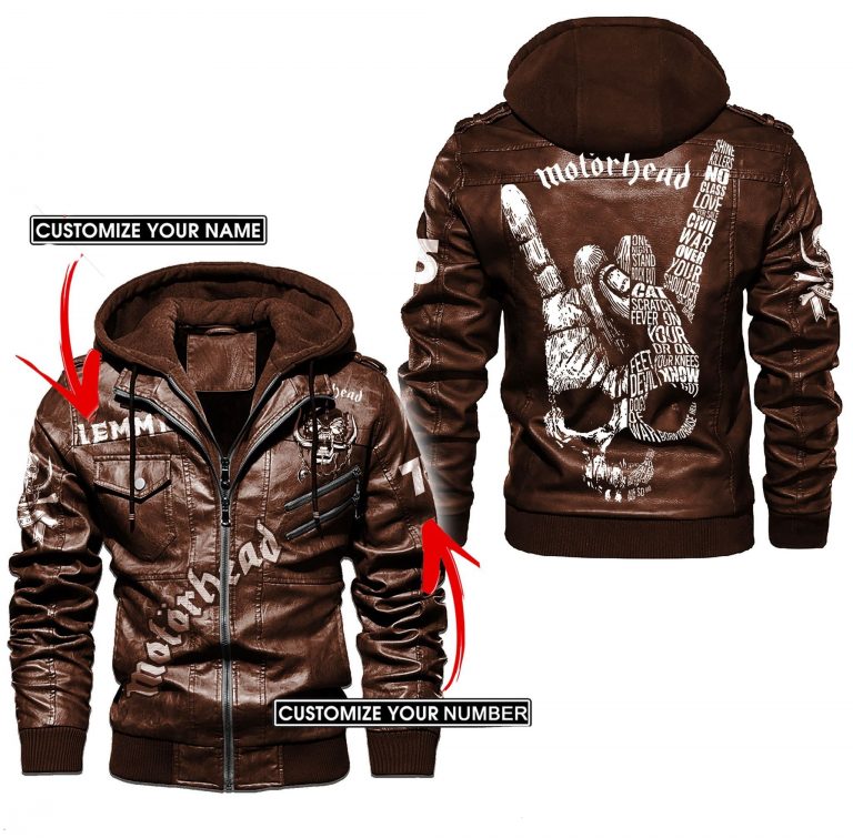 Motorhead Skull custom leather jacket 4