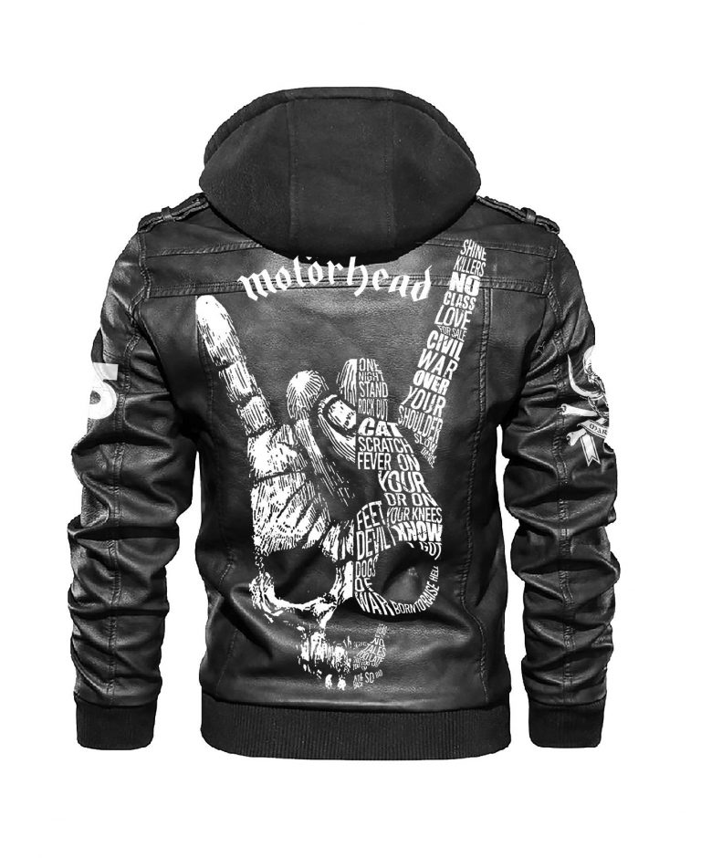 Motorhead Skull custom leather jacket 5