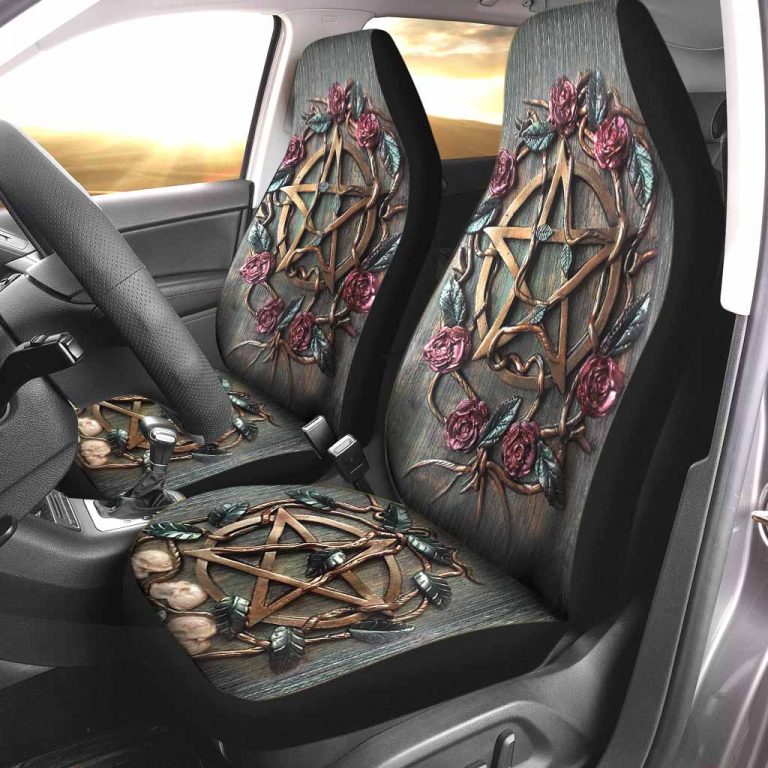 Mystical Witch 3D Front Car Seat Cover