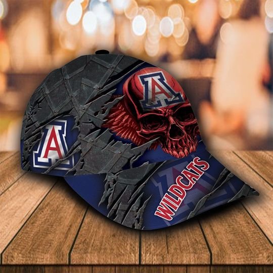 NCAA3 Arizona Wildcats Skull Custom name cap1