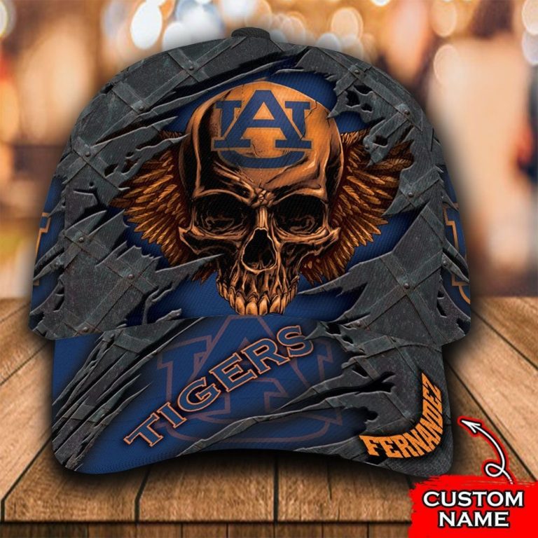 NEW Skull Auburn Tigers custom Personalized cap 1