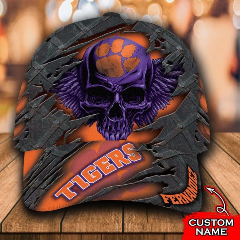 NEW Skull Clemson Tigers custom Personalized cap 1