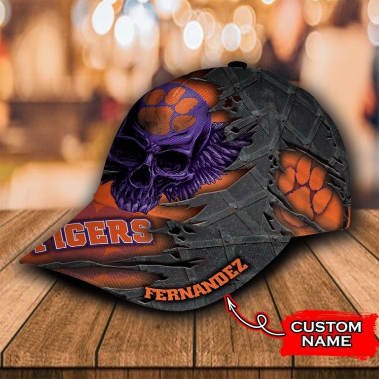 NEW Skull Clemson Tigers custom Personalized cap 3