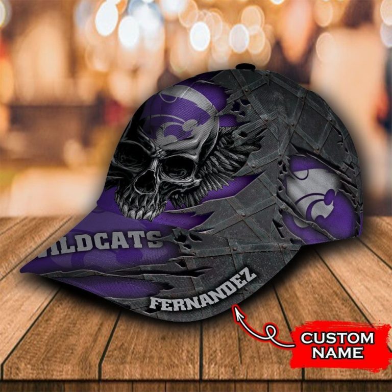 NEW Skull Kansas State Wildcats custom Personalized cap 3