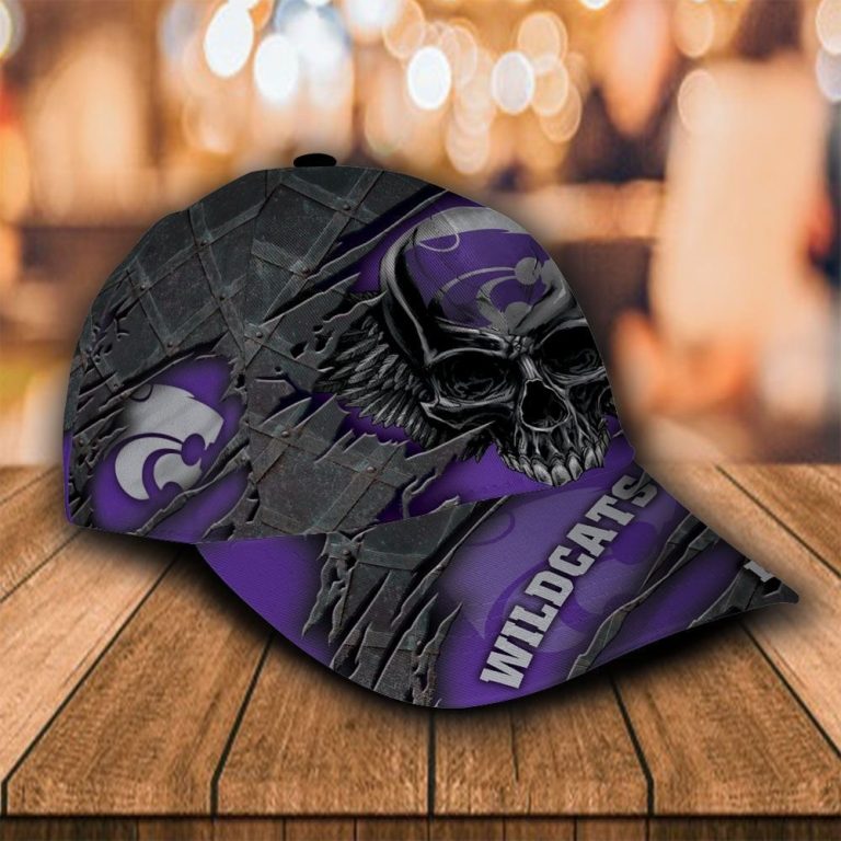NEW Skull Kansas State Wildcats custom Personalized cap 4