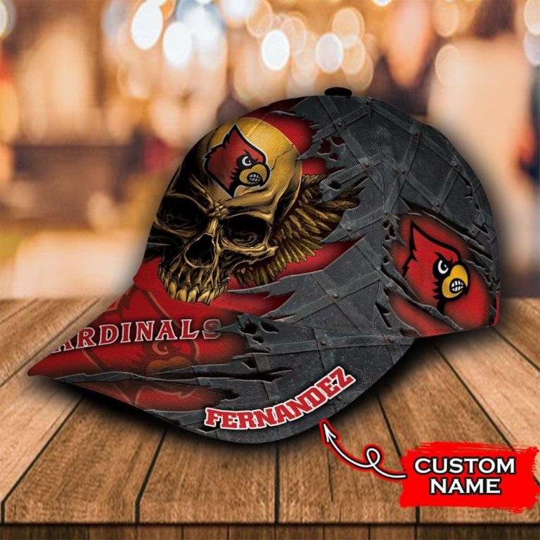 NEW Skull Louisville Cardinals custom Personalized cap 3
