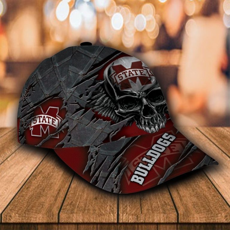 NEW Skull Mississippi State Bulldogs Custom Personalized Cap (4) NEW Skull Mississippi State Bulldogs custom Personalized cap 4
