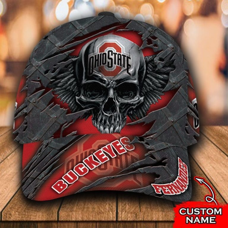 NEW Skull Ohio State Buckeyes custom Personalized cap 1