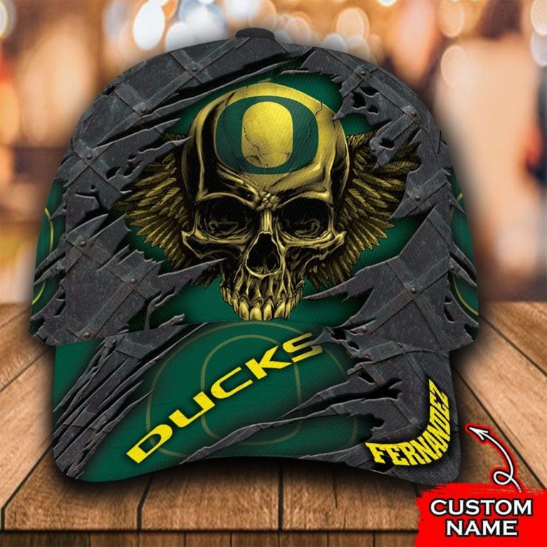 NEW Skull Oregon Ducks custom Personalized cap 1