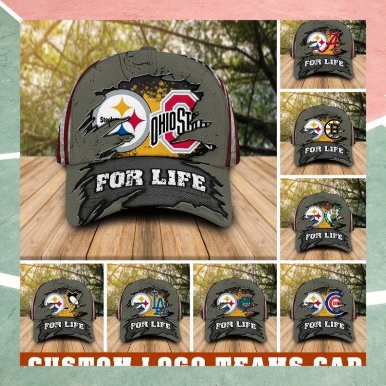 NEW for life Pittsburgh Steelers and Custom logo Sport teams cap 3