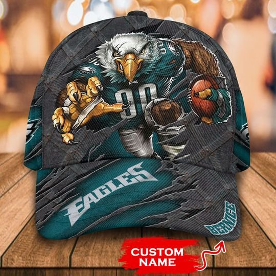 NFL Philadelphia eagles 3d mascost classic custom name cap