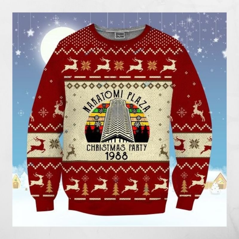 Nakatomi plaza christmas party 1988 sweater, sweatshirt 3 Nakatomi plaza christmas party 1988 sweater sweatshirt 2