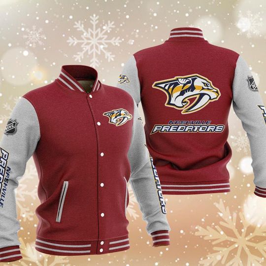 Nashville Predators Varsity Baseball Jacket 6 Nashville Predators Varsity Baseball Jacket2