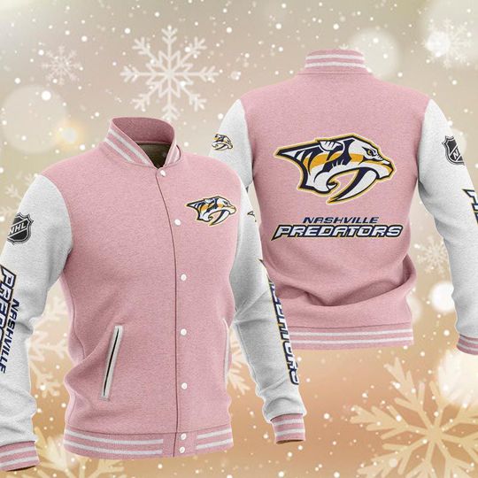 Nashville Predators Varsity Baseball Jacket 4 Nashville Predators Varsity Baseball Jacket4