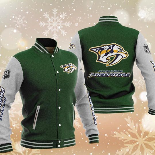 Nashville Predators Varsity Baseball Jacket 3 Nashville Predators Varsity Baseball Jacket5
