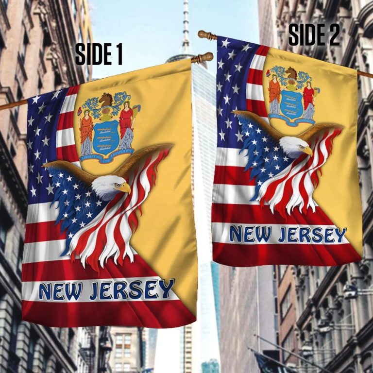 New Jersey Eagle American Flag 2