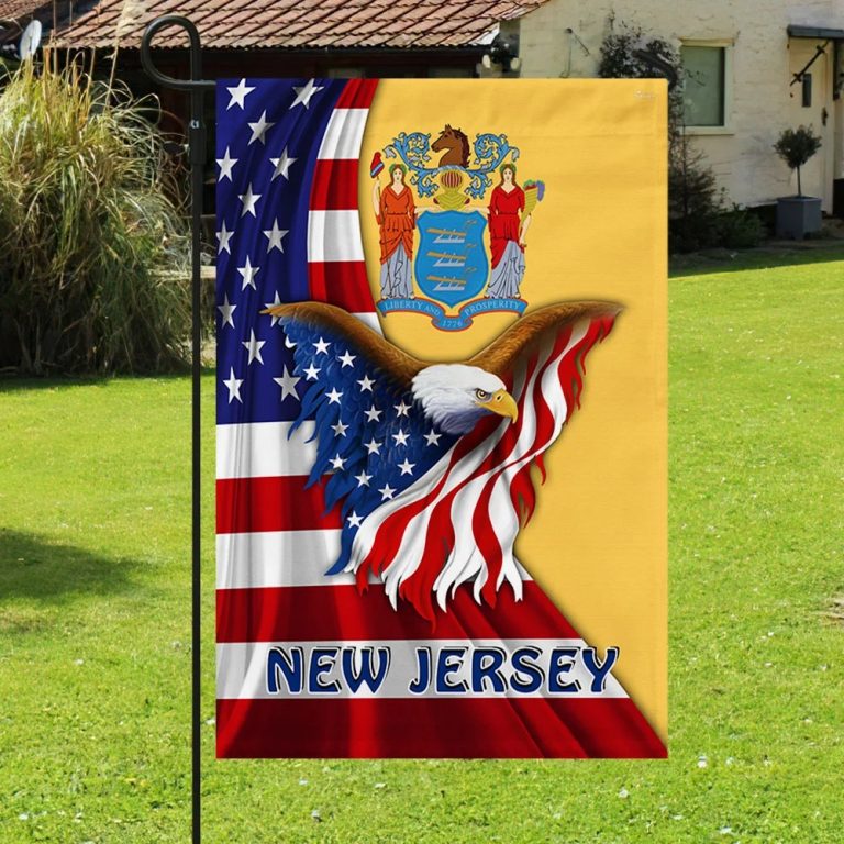 New Jersey Eagle American Flag 3