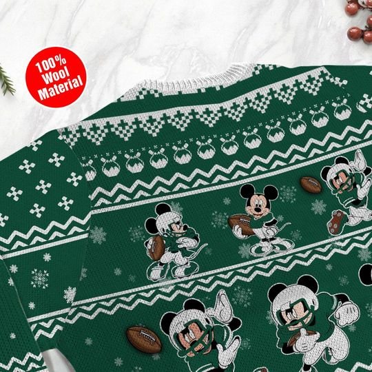 New York Jets Mickey Mouse Ugly Sweater 3 New York Jets Mickey Mouse Ugly Sweater3