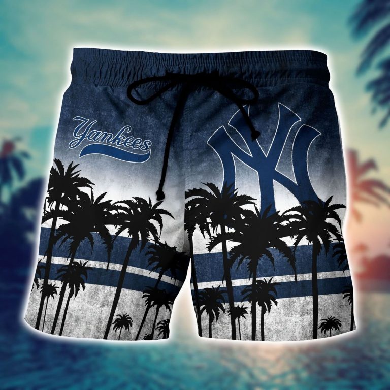 New York Yankees tropical hawaiian shirt 1