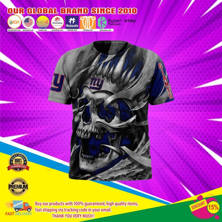 New york giants skull jersey hoodie6
