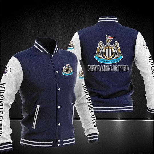 Newcastle United FC Varsity Baseball Jacket 5 Newcastle United FC Varsity Baseball Jacket1