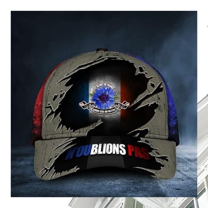 Noublions Pas France Flag cap hat 3