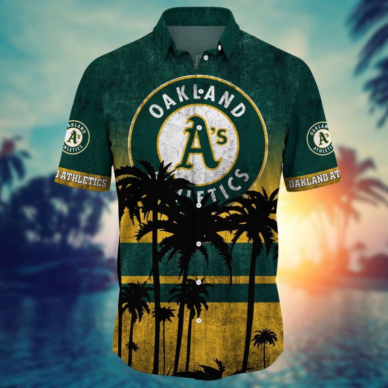 Oakland Athletics tropical hawaiian shirt 3