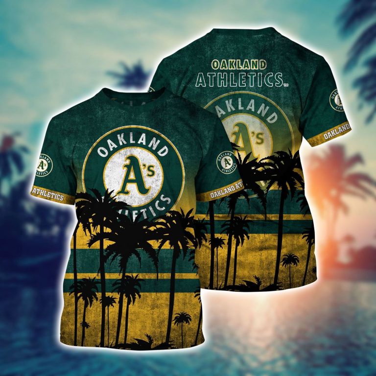 Oakland Athletics tropical hawaiian shirt 4