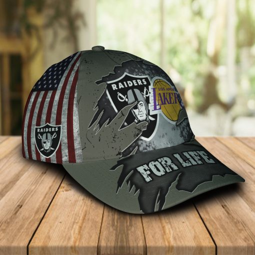 Oakland Raiders Los Angeles Lakers For Life cap hat 4 Oakland Raiders Los Angeles Lakers For Life cap hat 3