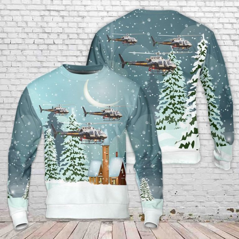 Ohio State Highway Patrol Helicopter 3D Sweater Ohio State Highway Patrol Helicopter 3D Sweater