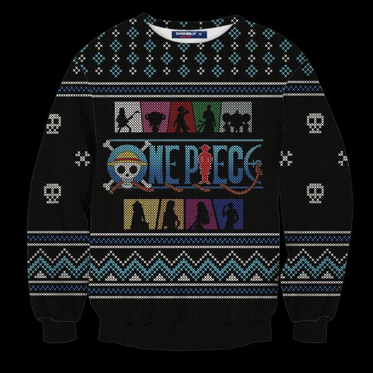 One Piece Straw Hat Crew Silhouette skull Luffy sweater, sweatshirt 1 One Piece Straw Hat Crew Silhouette skull Luffy sweater sweatshirt 1
